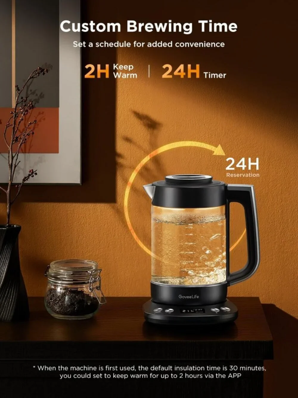 Smart Electric Kettle with Tea Infuser, 1.7L Capacity, Perfect for Loose Leaf